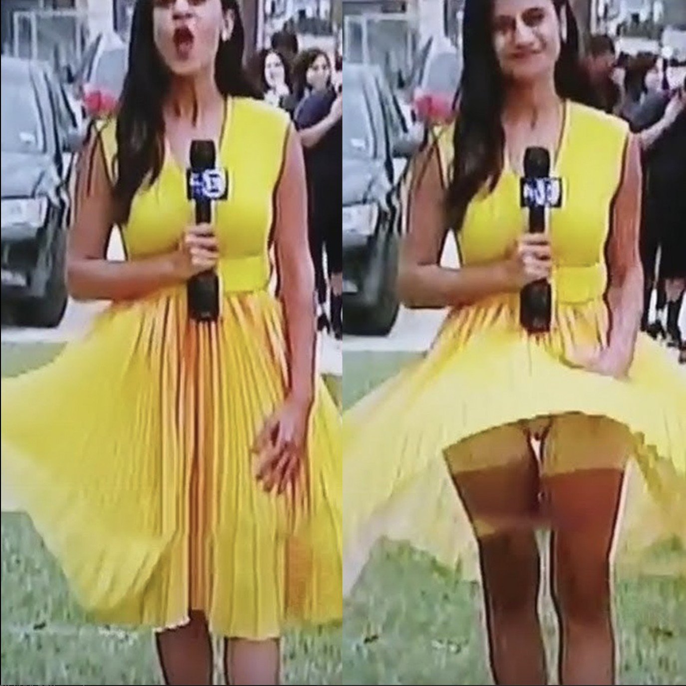 Reporter caught in unexpected Gone with the Wind disaster