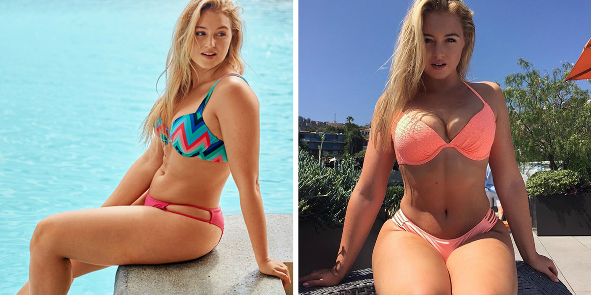 Iskra Lawrence Rocks Her Sassy Pink Bikini