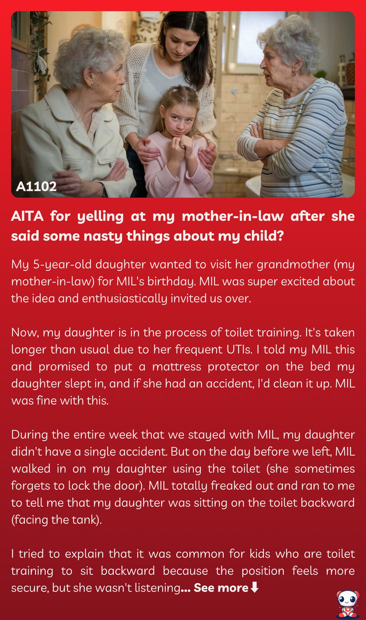 AITA for yelling at my mother-in-law after she said some n**ty things about my child?